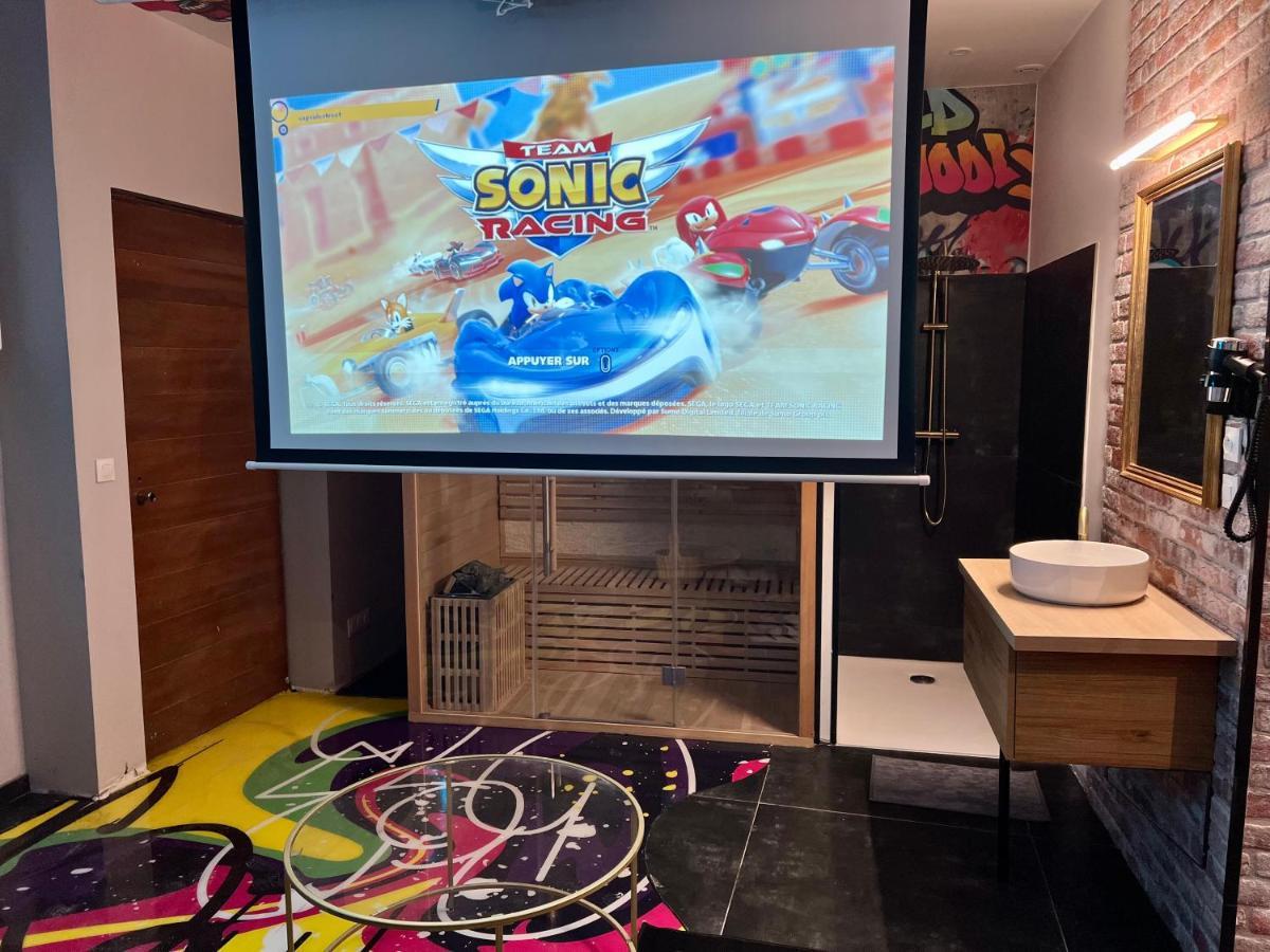 Capsule Street Art - Sauna- Jacuzzi - Playstation 5 - Billard - Netflix - Home Cinema - Terrasse Douai Exteriér fotografie